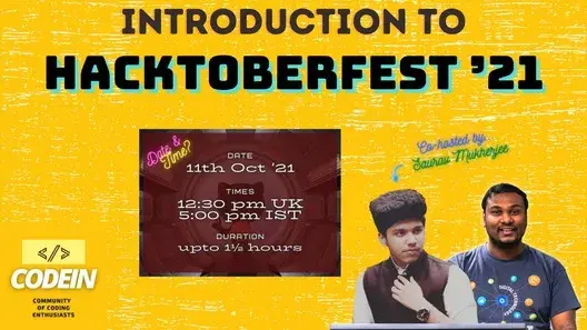 Introduction to Hacktoberfest 2021 artwork