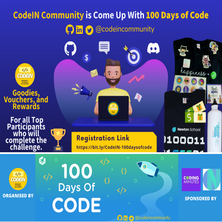 Original 100 Days of Code community banner
